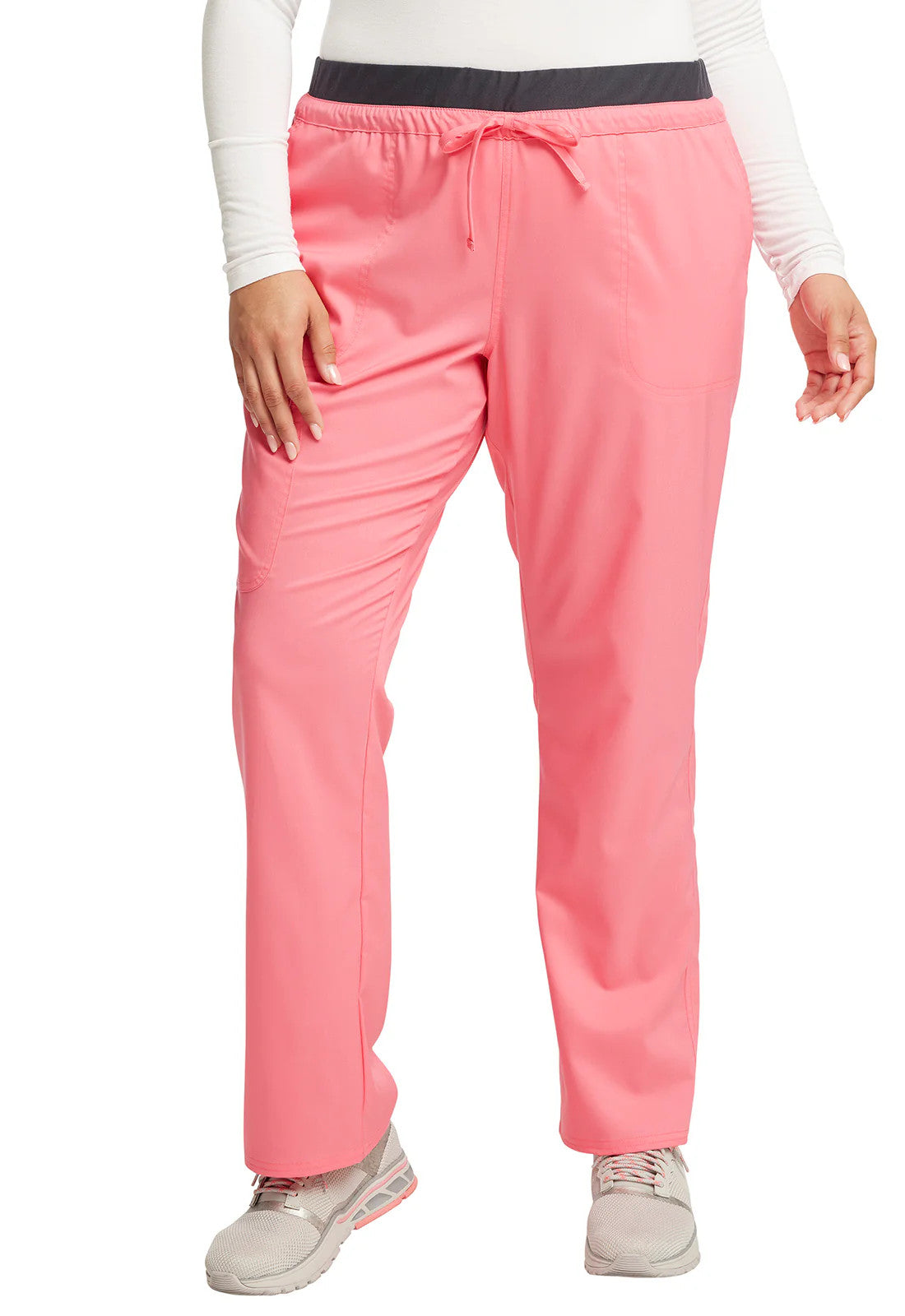 Cherokee WW Revolution Mid Rise Tapered Leg Drawstring Pant