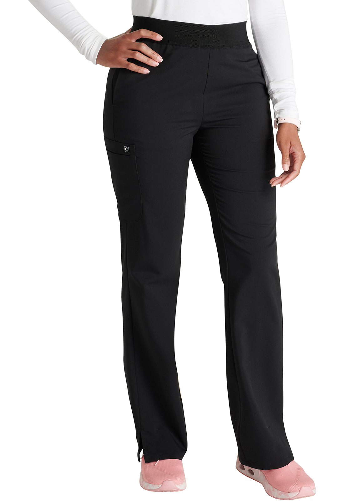 Cherokee Atmos Mid Rise Pull-on Straight Leg Pants