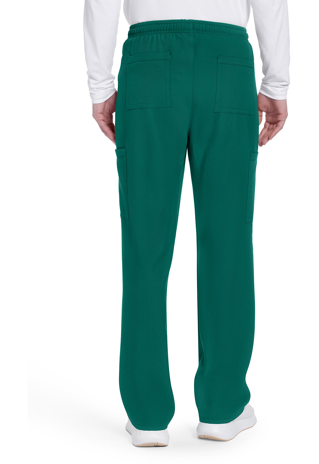 Cherokee Men's Mid Rise Zip Fly Straight Leg Pants