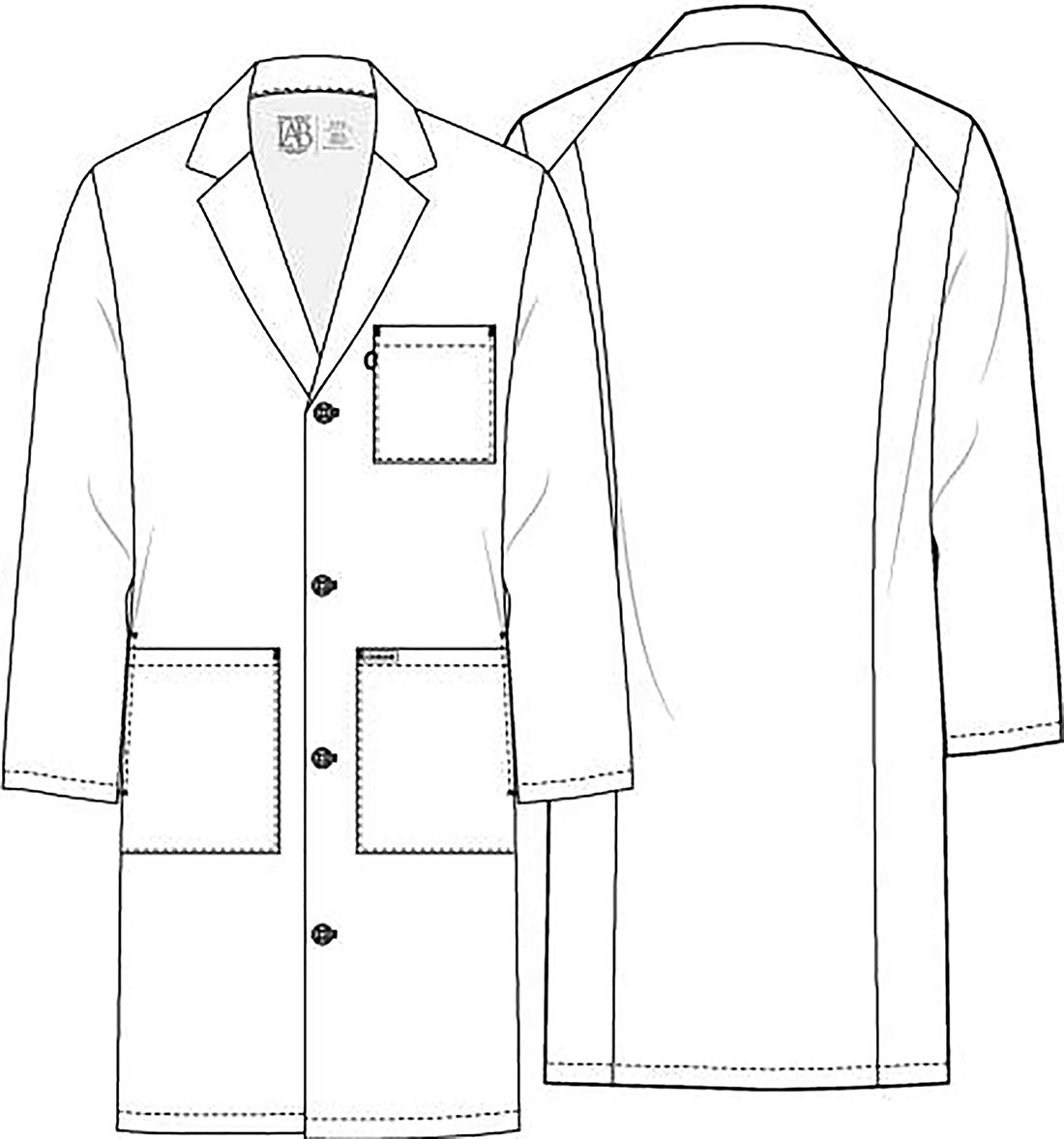 Healing Hands CK PROJECT LAB 38" Unisex Lab Coats