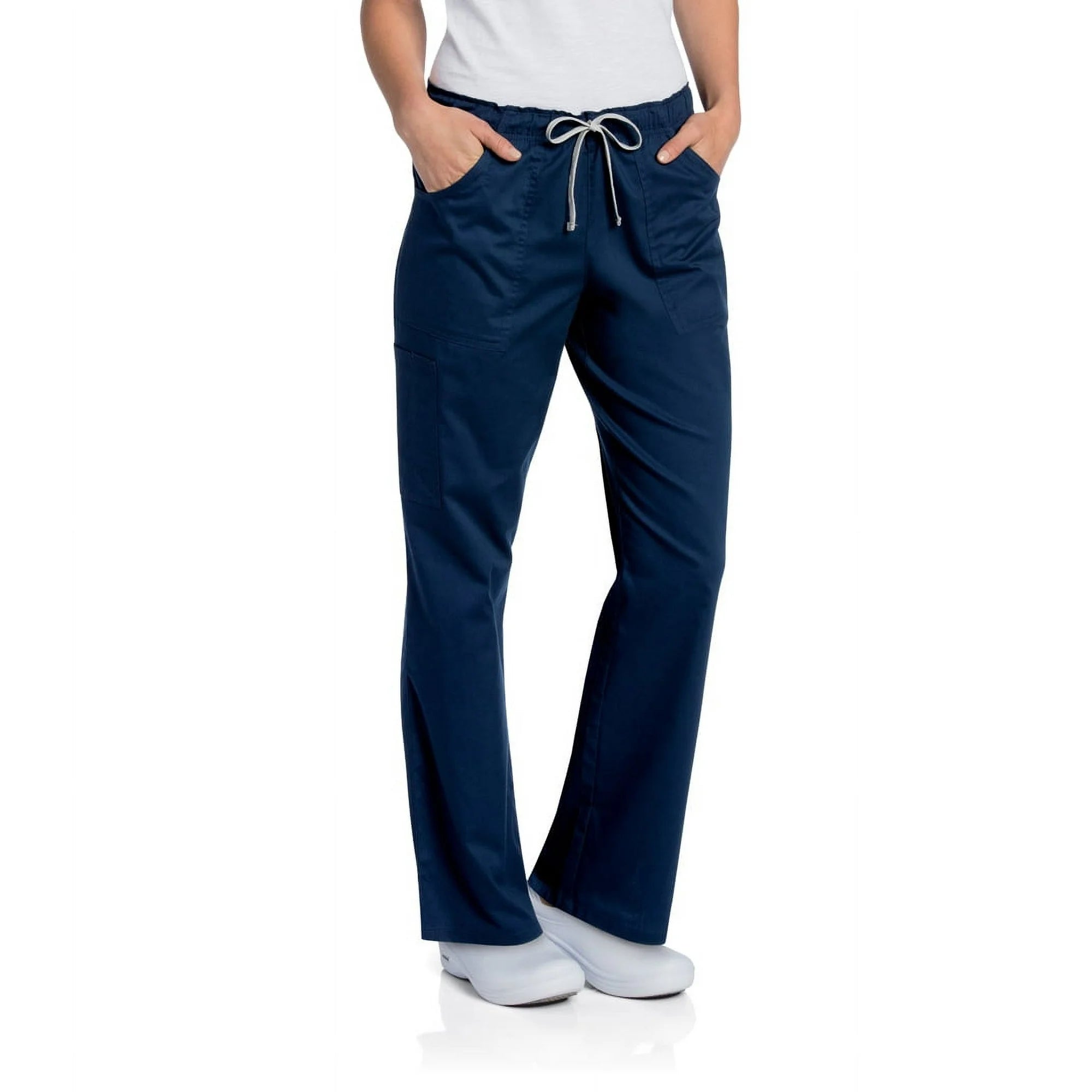Landau All Day Women's Three Pocket Full Elastic Waist Cargo Scrub Pant