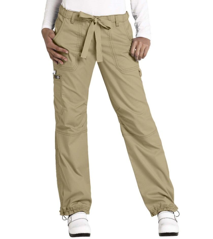 Koi Classics Lindsey 7-Pocket Twill Bootcut Cargo Pant