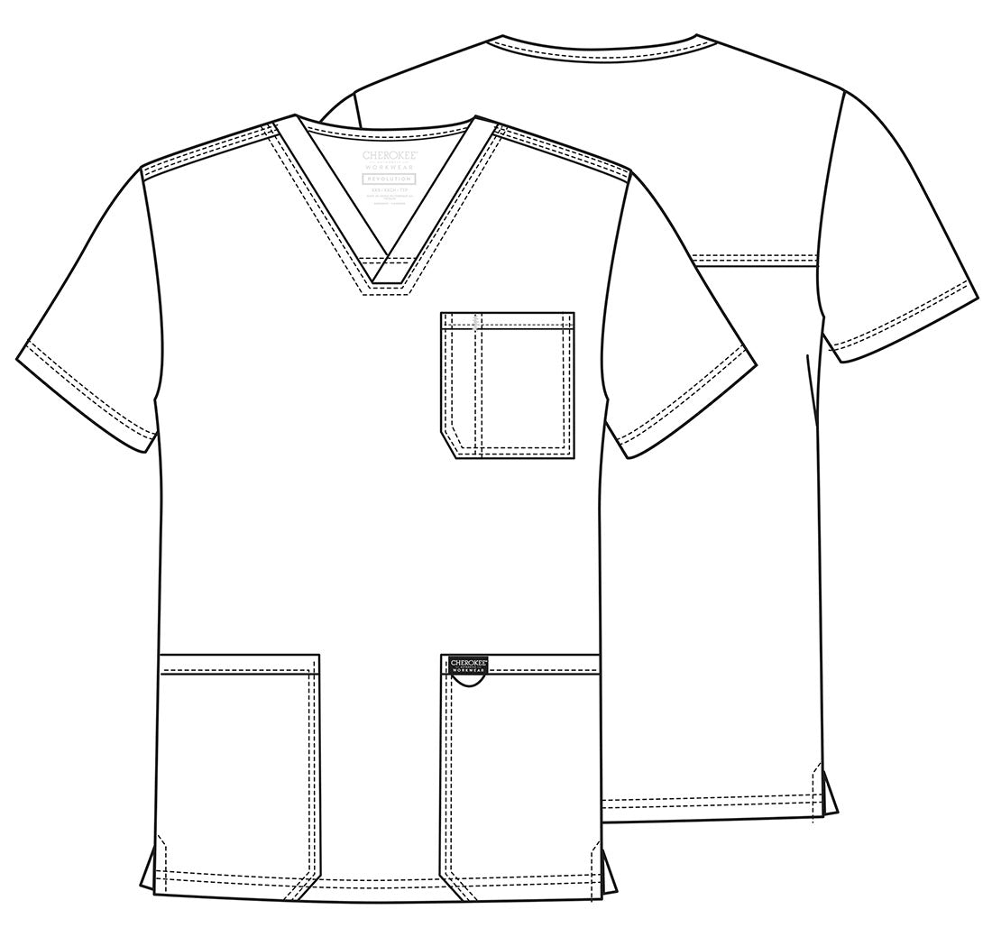 Cherokee WW Revolution Men's V-Neck Tops