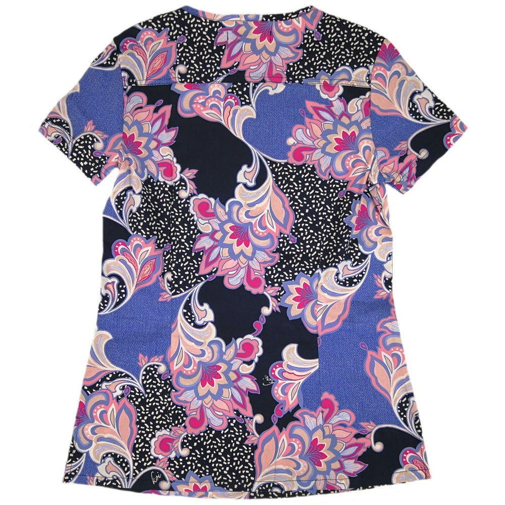 Koi Stretch Tanya Women's Print Scrub Top – Romantic Floral