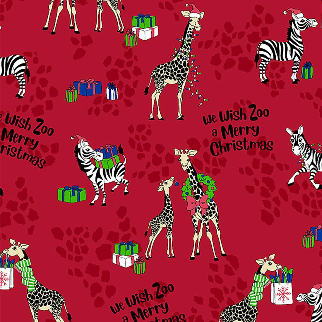 Zoo Christmas Dickies EDS Print V Neck Scrub Top