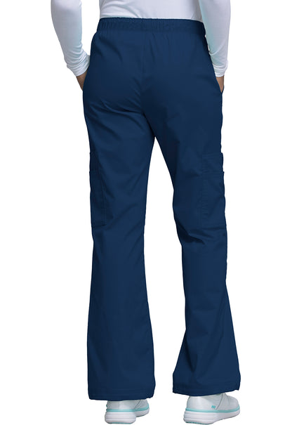 Cherokee WW Core Stretch Mid Rise Pull-On Cargo Pant - Navy