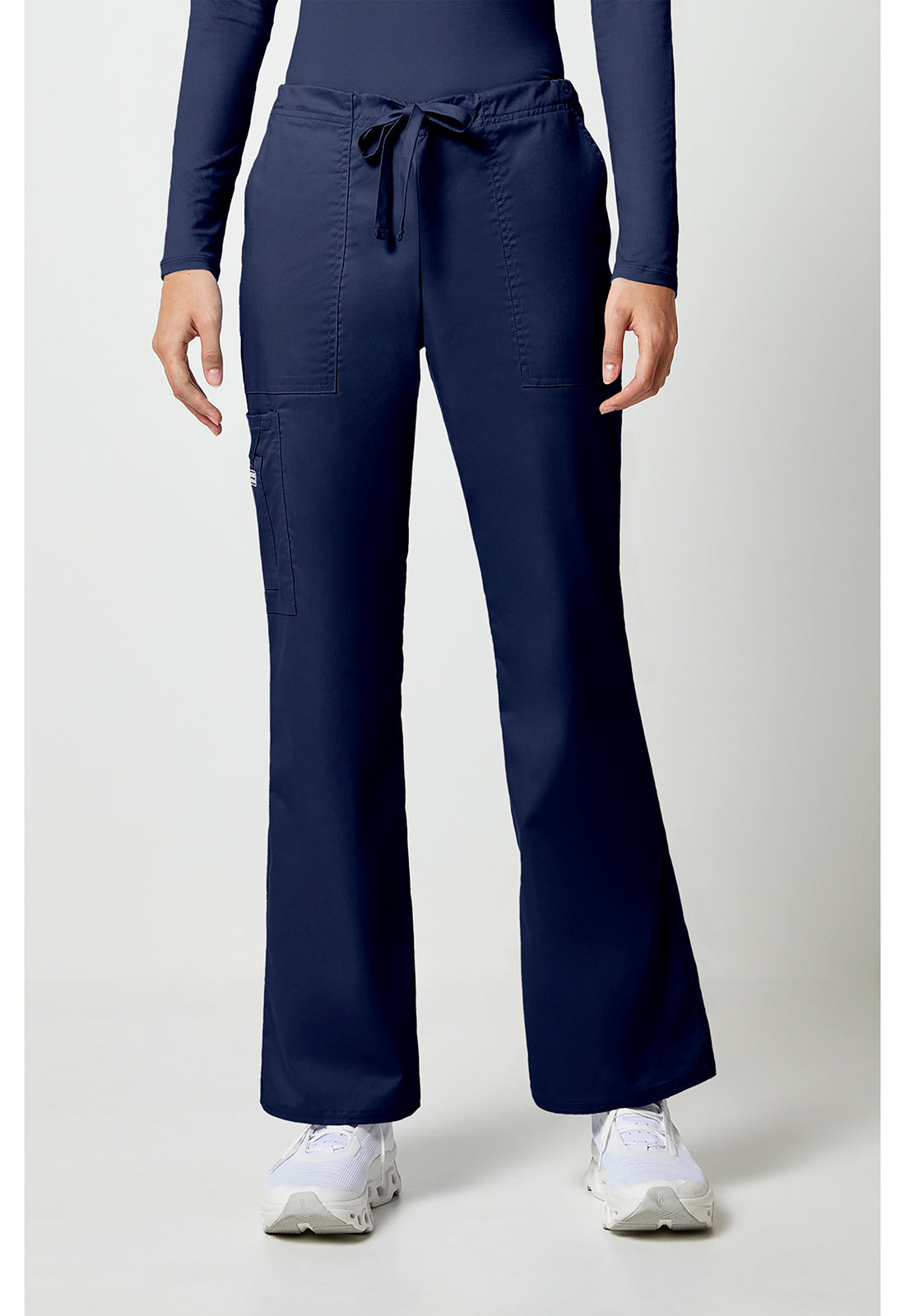 Cherokee WW Core Stretch Mid Rise Drawstring Cargo Pant - Navy