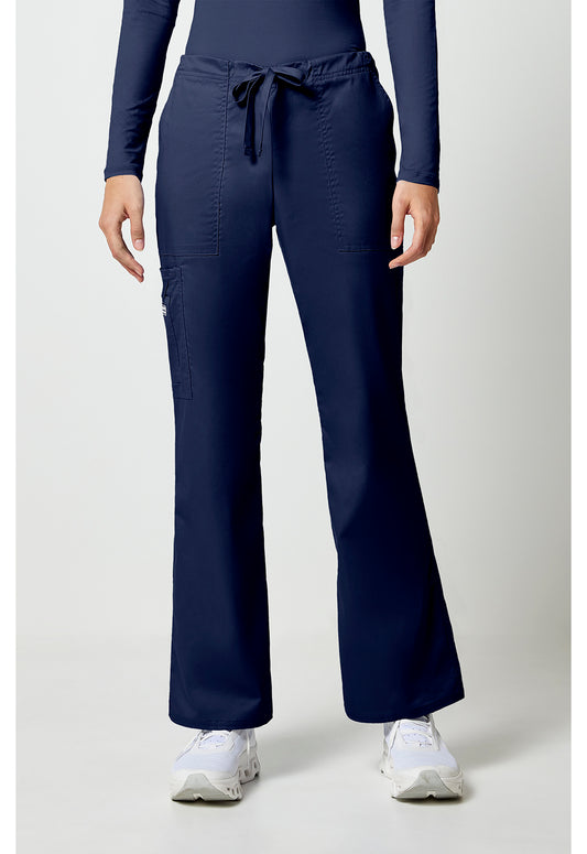 Cherokee WW Core Stretch Mid Rise Drawstring Cargo Pant - Navy