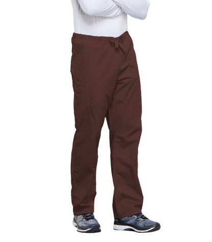 Cherokee WW Unisex Drawstring Cargo Pant - Chocolate