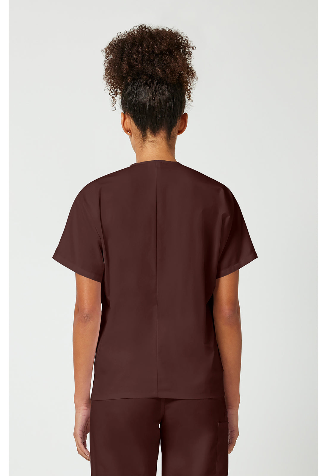 Cherokee WW Unisex V-Neck Tunic - Chocolate