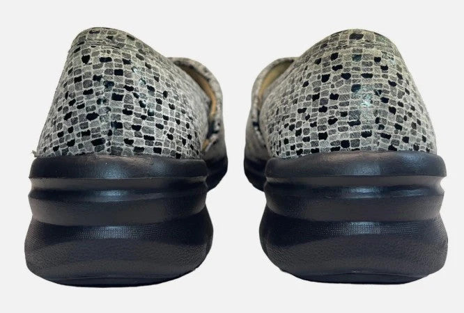 NurseMates - Libby Grey Mosaic Slip-Resistant Clog