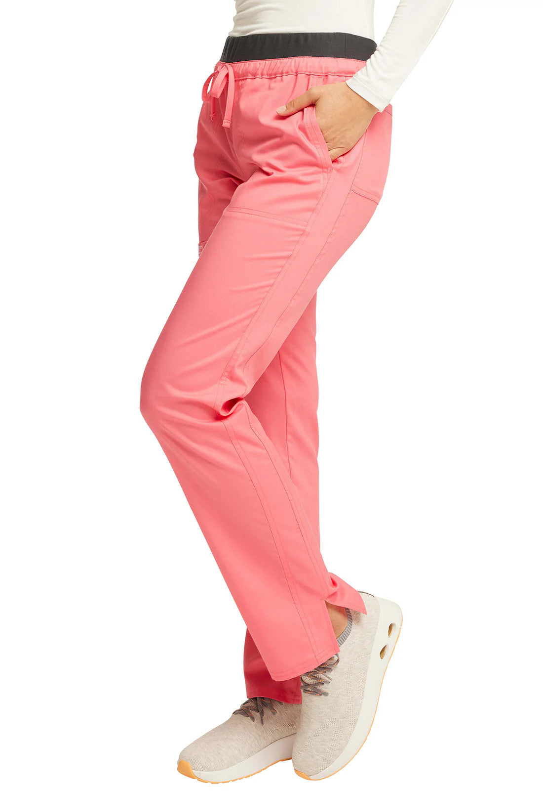 Cherokee WW Revolution Mid Rise Tapered Leg Drawstring Pant