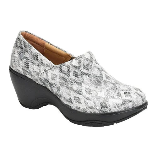 NurseMates Bryar Grey Diamond Slip Resistant Clog