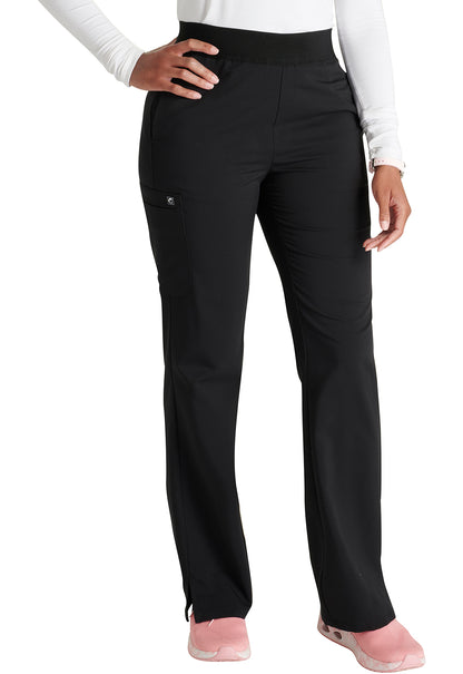Cherokee Atmos Mid Rise Pull-on Straight Leg Pants