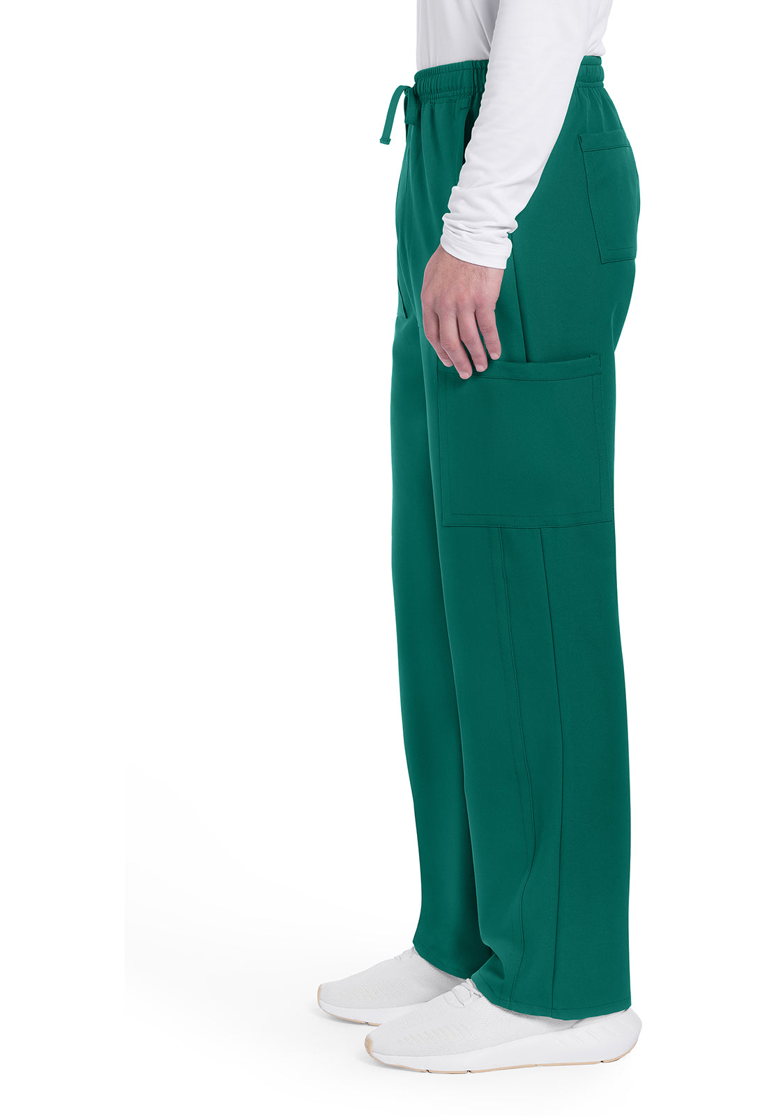 Cherokee Men's Mid Rise Zip Fly Straight Leg Pants