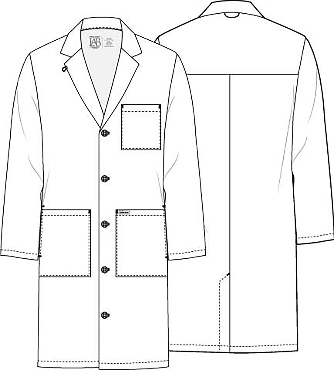 Cherokee 38" Men's Lab Coat