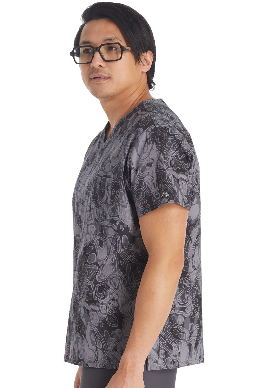 Dickies Tonal Topography Men's V-Neck Top - DISCONTINED ITEM - ALL SALES FINAL