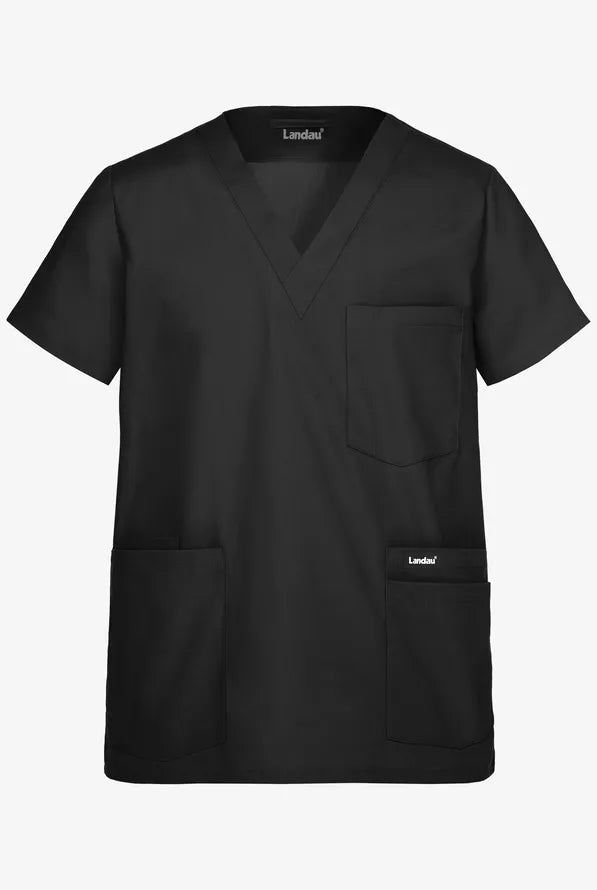 Landau Men's 5-Pocket STRETCH V-Neck Scrub Top
