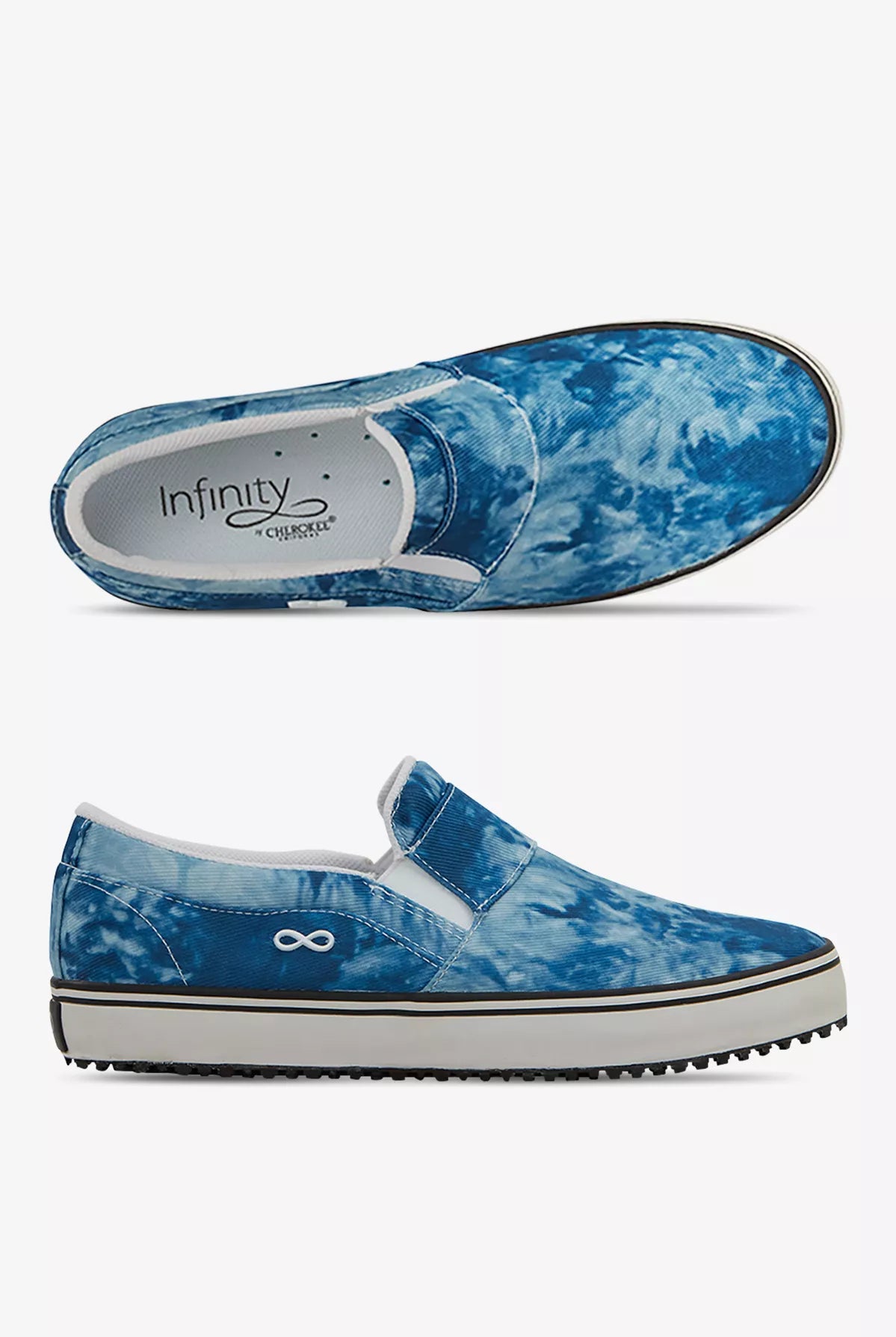 Infinity by Cherokee Women's Rush TX Denim Darling Athletic Slip-On Nursing Shoes