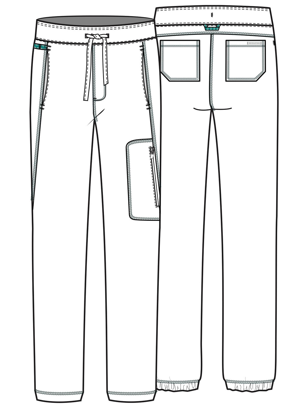 Cherokee Men's Natural Rise Joggers