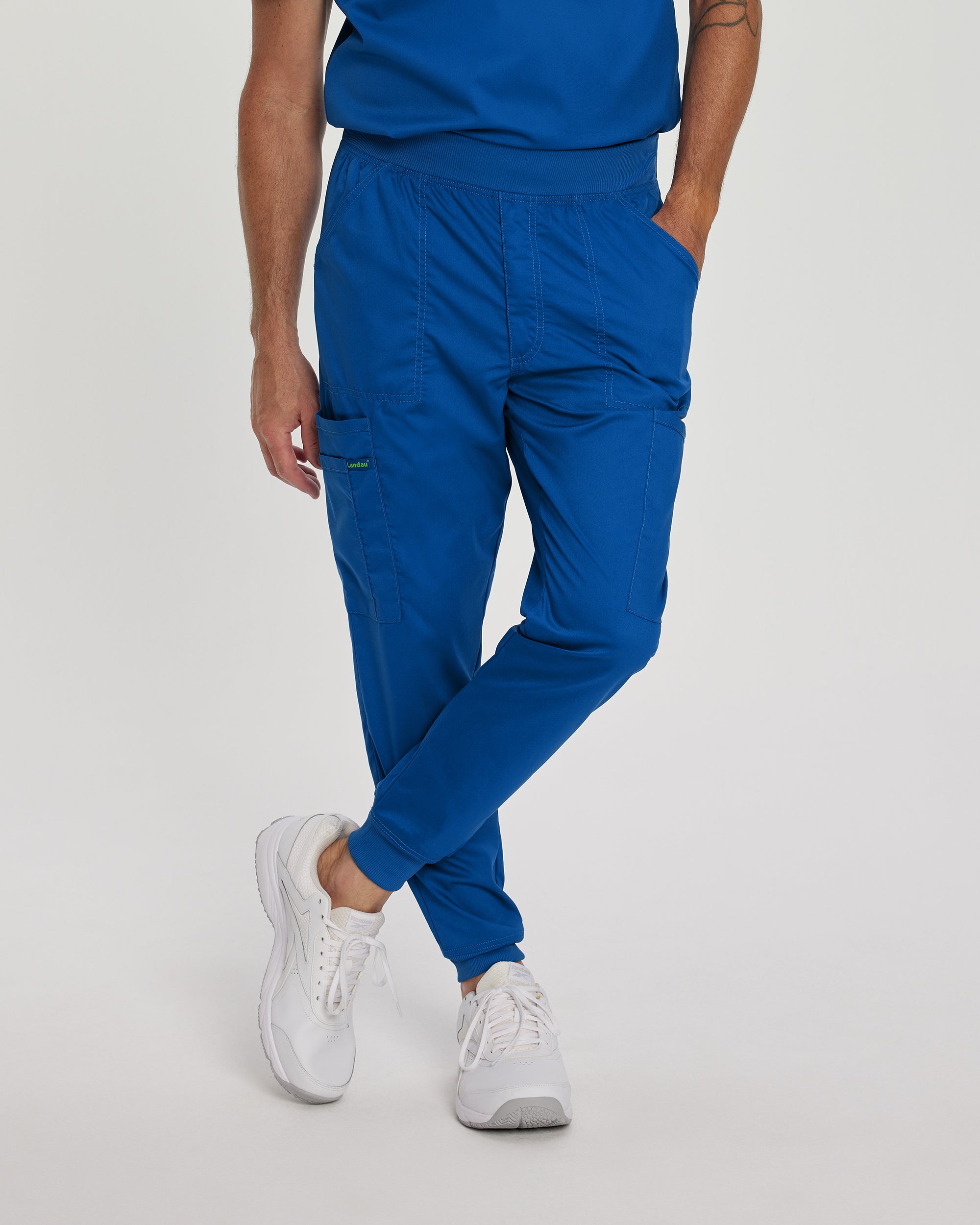 Landau ProFlex Men's 7 Pocket Wrinkle Resistant Jogger Scrub Pants