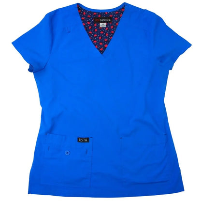 Koi Basics Royal Blue V Neck Scrub Top